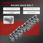 Hexagon socket round head / half round head bolt Audi