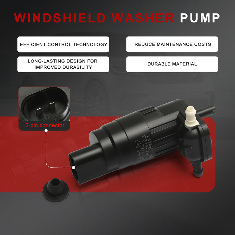 Car window cleaning pump