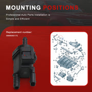 Activated carbon canister control valve, single valve, Audi EA888 2.0T