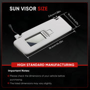 Sun visor with mirror